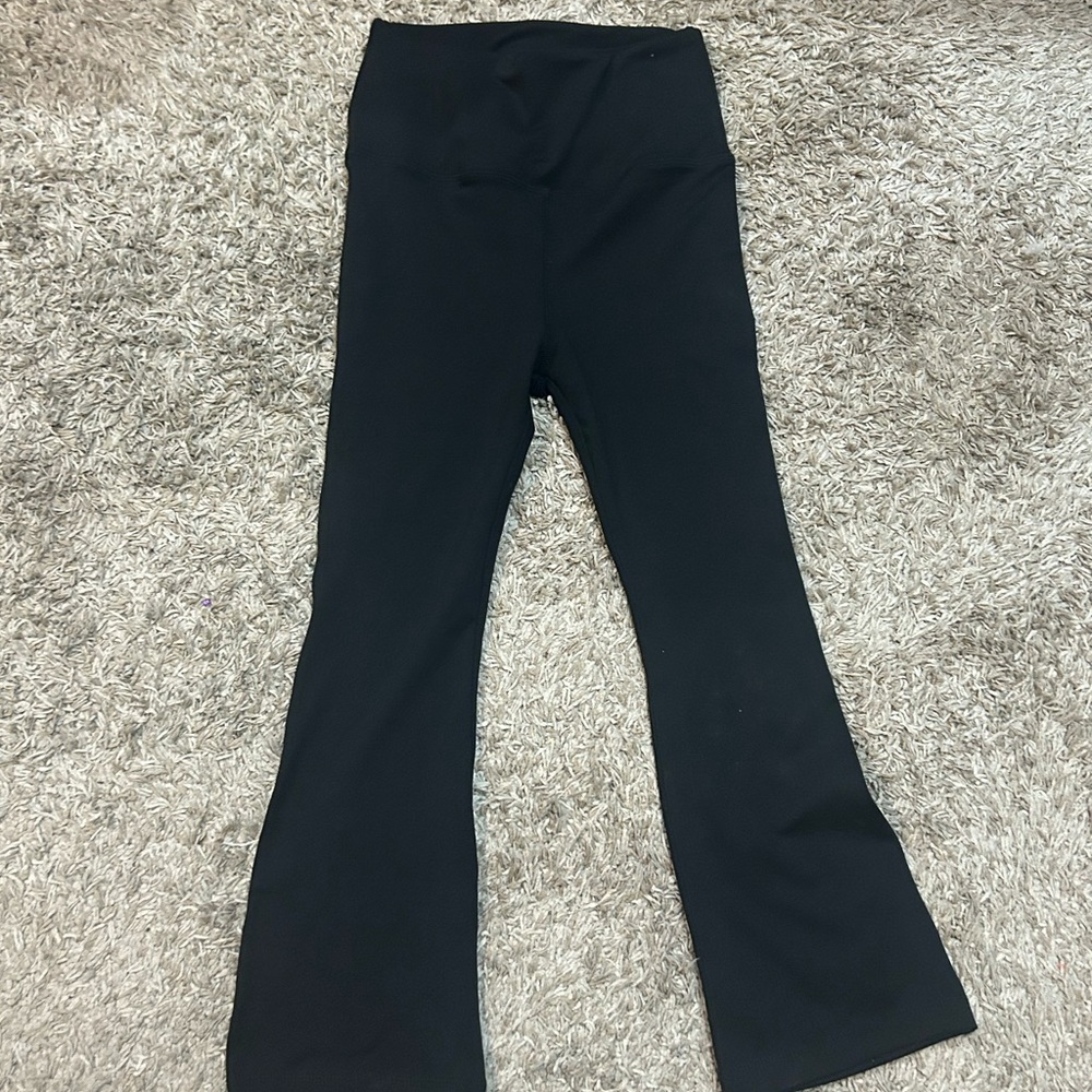 Little girls size 10-12 knock off lulu flare leggings.. NWOT